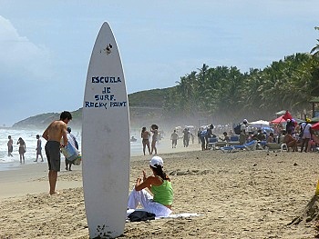 Surfing Lessons at Playa El Agua, Margarita Island